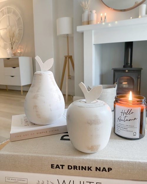 White wash wooden apple - Image 3