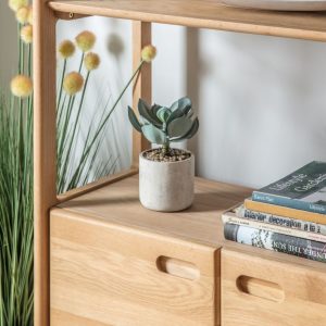 Scandi bookcase with low doors - Perfectly Lovely Interiors